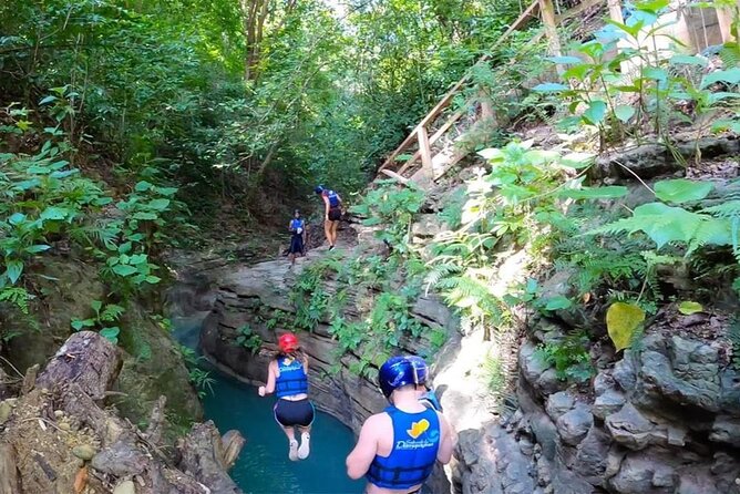 27 Waterfalls Damajagua Amber Cove, Taino Bay - Puerto Plata - Sliding, jumping, or taking the stairs