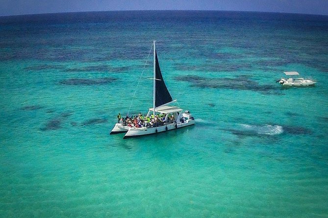 3 ADVENTURES: Sailing Catamaran Cruise - Hooka Diving - Snorkeling - Open-bar drinks, dancing, and the social mood
