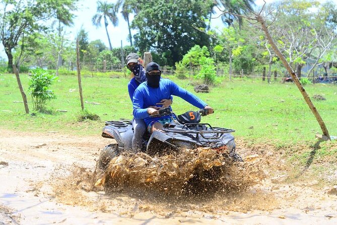 Adrenaline in 4X4 ATV through Macao Beach, Cave, Cafe Tour and Tobacco - The cave lagoon adds a cool break