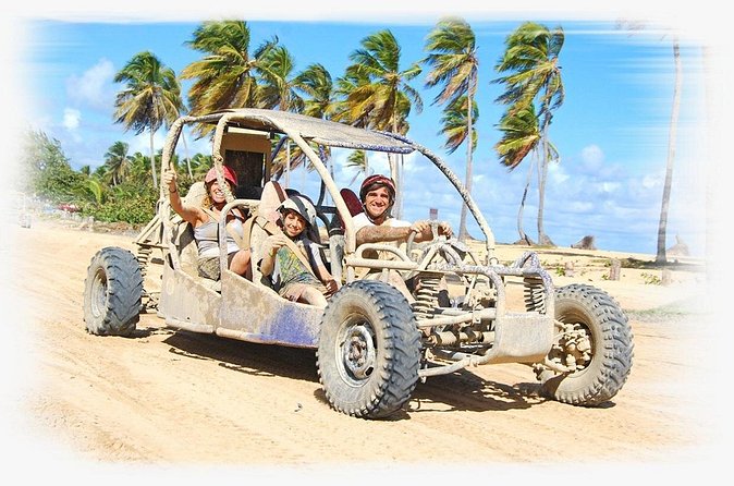 Adventure Buggies at Macao Beach - Driving the dune buggy, or riding beside someone else