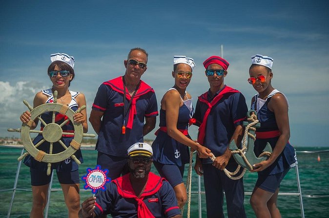 Adventure Combo: Party Boat Cruise & Parasailing - Swimming at the Natural Pool