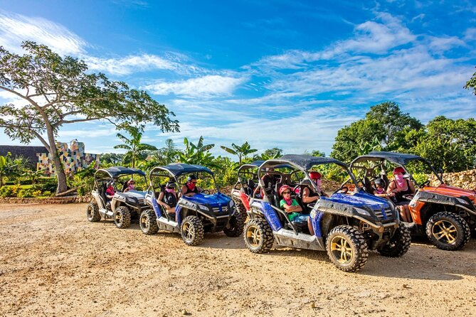 Adventure Tour con Buggies Ziplining Cenote y Taino Culture - Getting started at Domitai Park