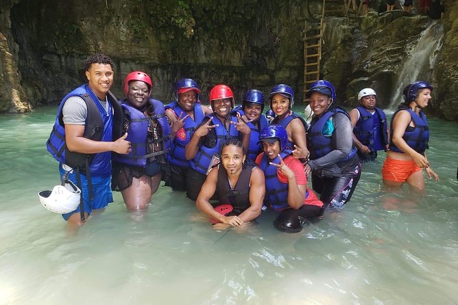 Amber cove and Taino Bay 7 Waterfall Zip lined & Dominican food - Zip lining through the jungle canopy