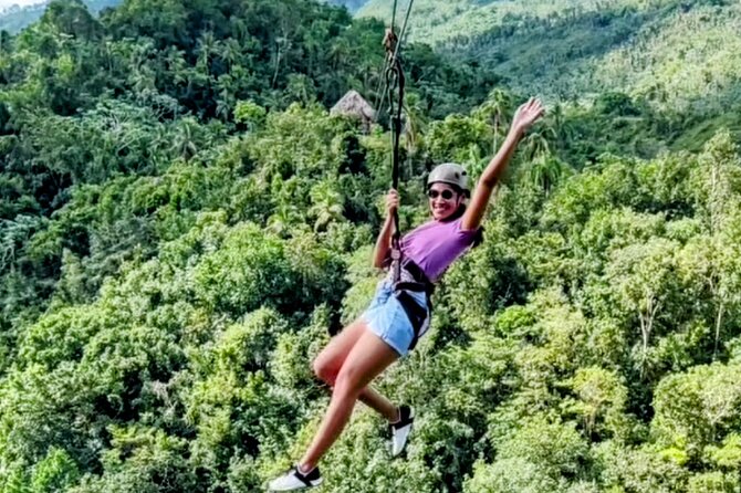 AMBER COVE-TAINO BAY 5 Zip Lines 7 Waterfalls + Locale Food - Five ziplines above Damajagua National Park
