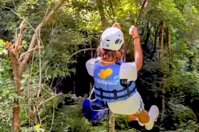 AMBER COVE-TAINO BAY 5 Zip Lines 7 Waterfalls + Locale Food - Seven waterfalls with slides, jumps, and wooden stairs