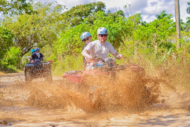 ATV or Boogie boarding on the beach in Punta Cana - Cooling off inside Cave Taina at Domitai Park