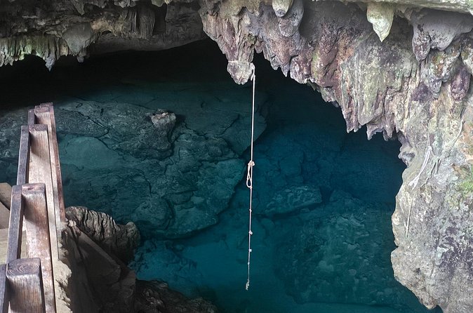 ATV Tour Macao Beach Water Cave and Typical House From Punta Cana - Cooling off at Los Hoyos del Salado