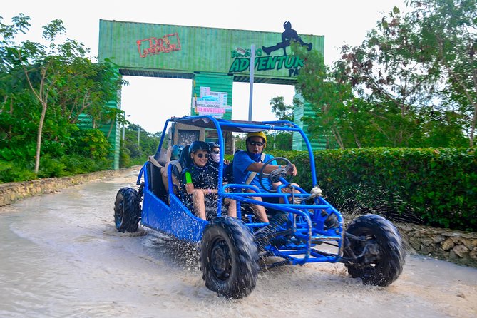 Buggy Adventure, Zipline Mega Splash and Waterfall Pool at Bavaro Adventure Park - Starting with the buggy ride and rocky trails