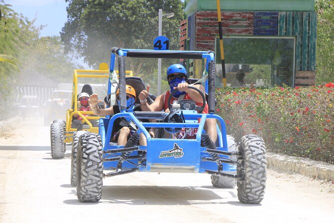 Buggy Ride, Cenote and Waterfall Pool at Bavaro Adventure Park - Driving the abandoned mine track