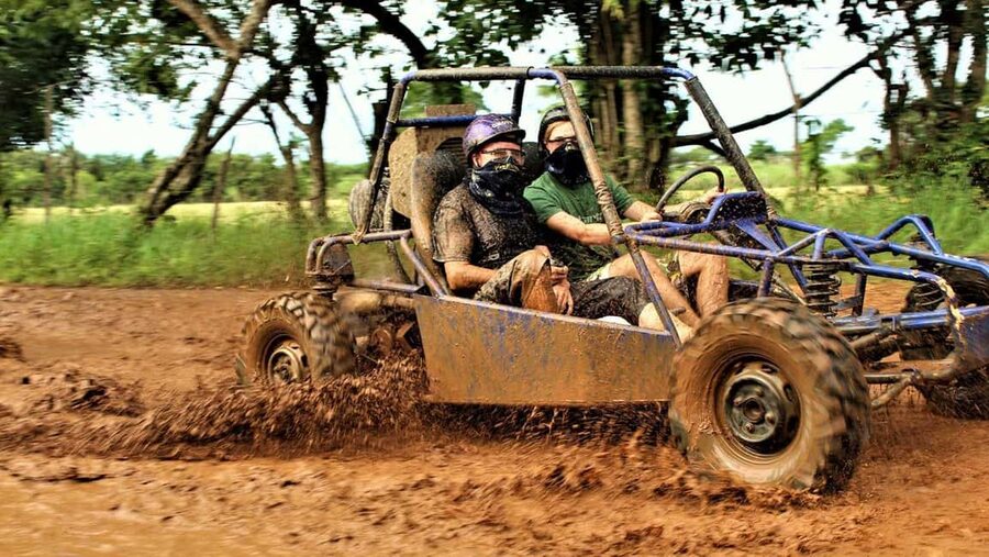 Buggy ride on rural routes and Macao Beach - A muddy start in the Macao countryside