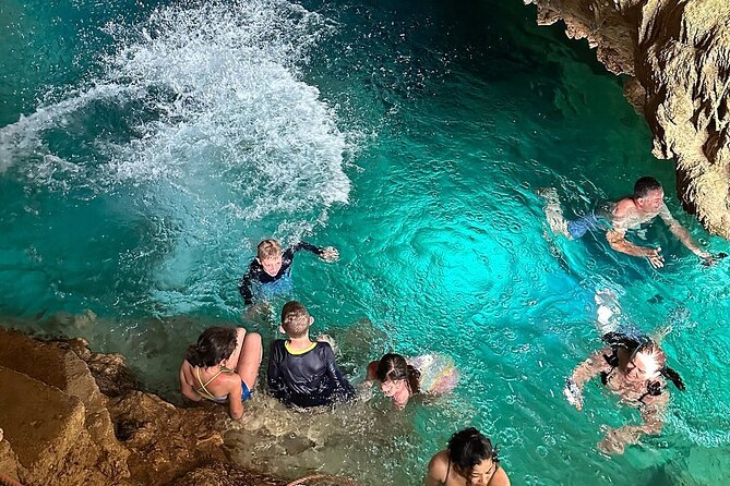 Buggy Tour with Organic Farm, Macao Beach Visit from Punta Cana - Cooling off at Los Hoyos del Salado