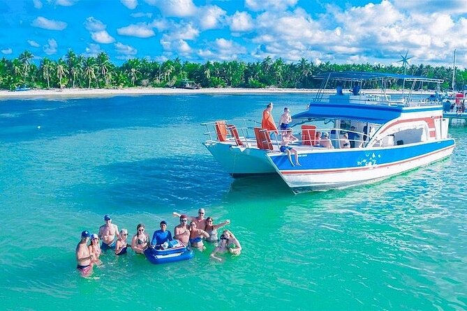Catamaran Party in Punta Cana with Unlimited Drinks - The natural-pool stop