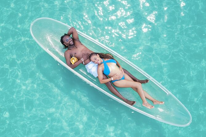 Clear Kayak PhotoShoot Punta Cana - A clear kayak turns a beach shoot into an activity
