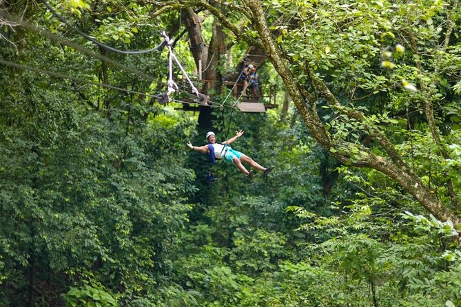 Damajagua Waterfalls, Zipline with Lunch and Transfer - Five zip lines above the rainforest