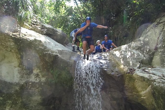 Damajagua Waterfalls - The uphill hike before the first waterfall