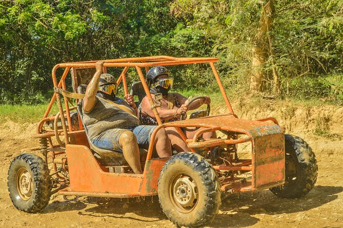 Dune Buggy and Cenote Tour 407946p1 - Taking the wheel on muddy and sandy tracks