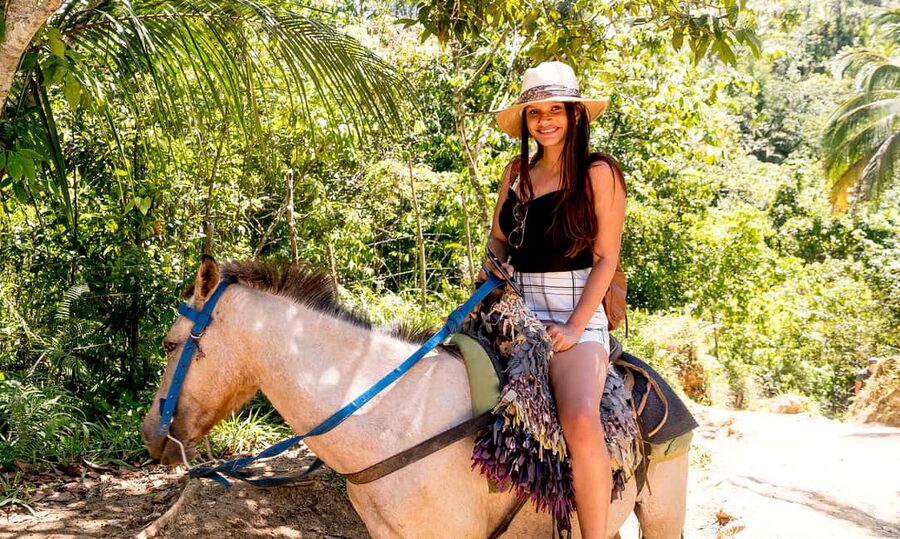 El Limon Waterfall & Bacardi Island Full-Day Adventure - Cayo Levantado, the beach finish