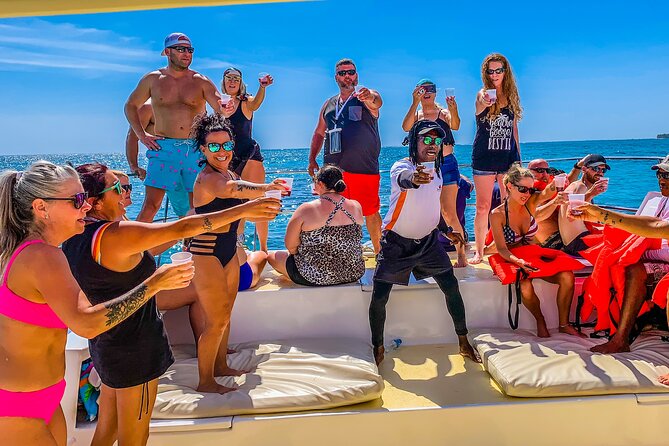 Float & Feast Private Party Cruise with Premium Buffet & Open Bar - Starting with pickup and the souvenir-shop wait