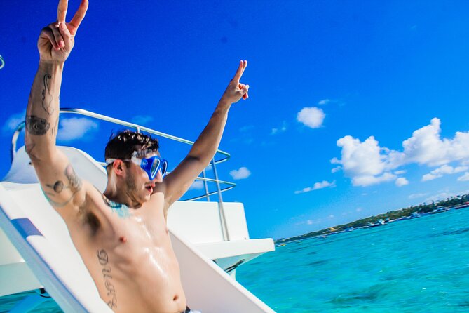 Float & Feast Private Party Cruise with Premium Buffet & Open Bar - The natural pool stop and dolphin viewing