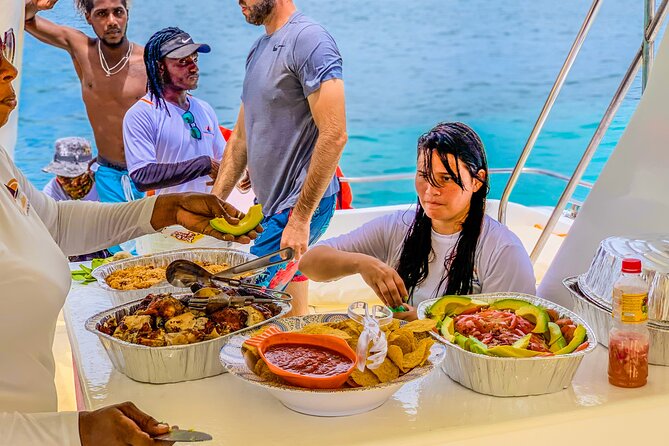 Float & Feast Private Party Cruise with Premium Buffet & Open Bar - The double-deck catamaran and onboard slide