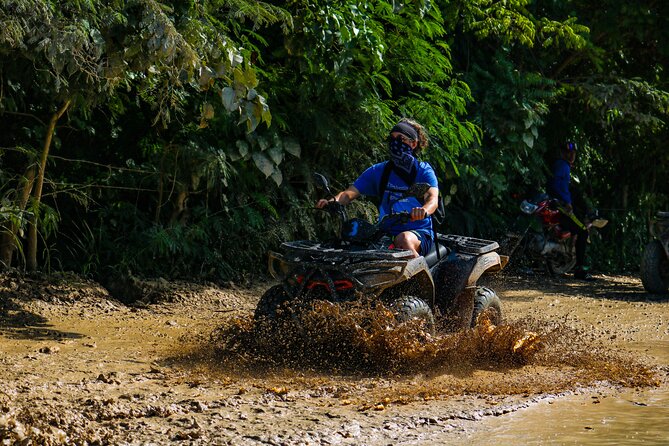 Four Wheel ATV Ride in Punta Cana - Cooling off in the freshwater cenote