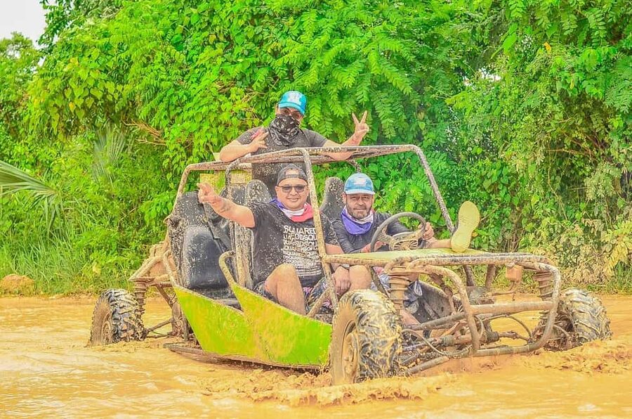 From Bávaro: Buggy Tour to Macao Beach+Cenote - The local house adds a useful pause