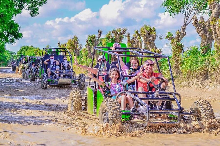From Bávaro: Double Buggy Tour to Macao Beach and Cenote - Leaving Bávaro in a shared transfer