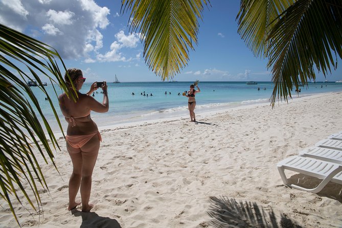 From Punta Cana: Saona Island & Altos de Chavon Day Trip with Lunch and Open Bar - The natural pool and its starfish stop
