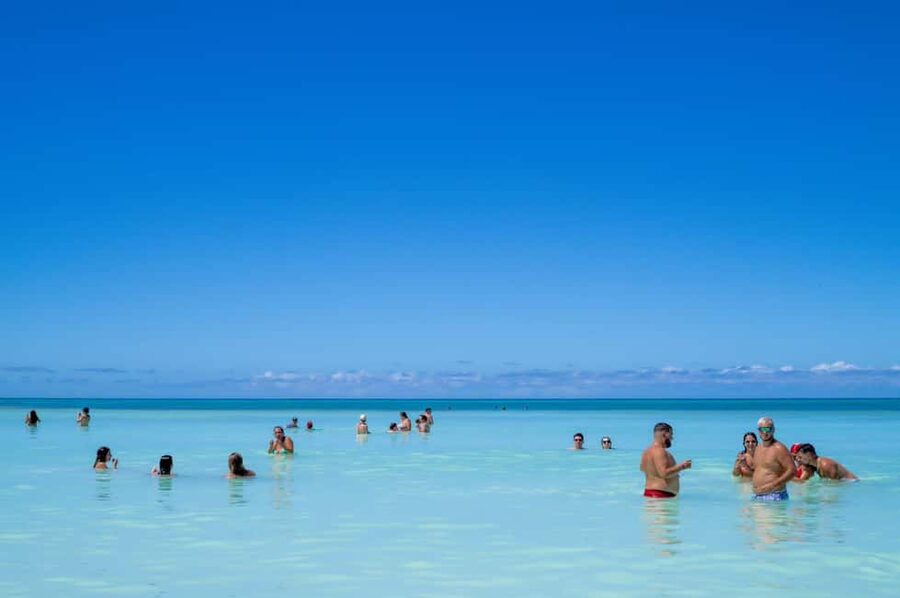 From Santo Domingo - Punta Cana: SAONA ISLAND Food & Drinks - The catamaran ride back, with music and an open bar