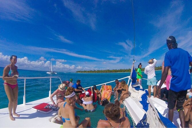 Full-Day Cruise of Isla Saona from Santo Domingo with Lunch - Catamaran music versus quiet Caribbean sailing