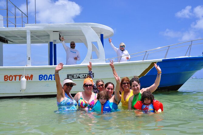 Glass-bottom boat tour to Punta Cana - Relaxing in the natural pool