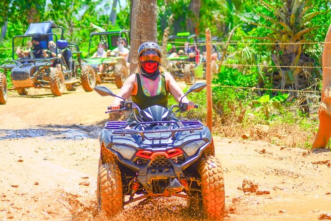 Guided Tour in Four Wheels (ATV) by Macao Beach, Taíno Cave and Typical House - Cueva Taína and the freshwater swim