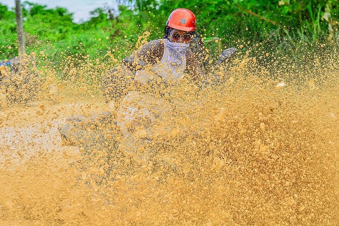 Half-Day Adventure 4x4 ATV, cenote and Macao beach in Punta Cana - Swimming at Los Hoyos del Salado cenote