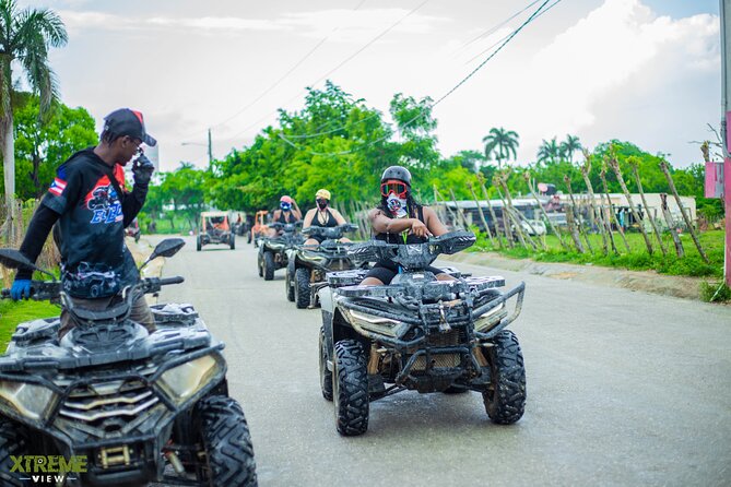Half Day Adventure 4X4, ATV, Visit Macao Beach and a River cave - Getting equipped for the ATV route