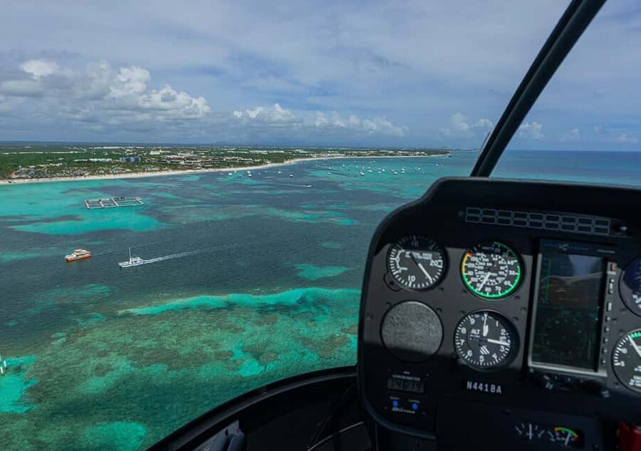 HELICOPTER TOUR - White Sands departure and the first steps