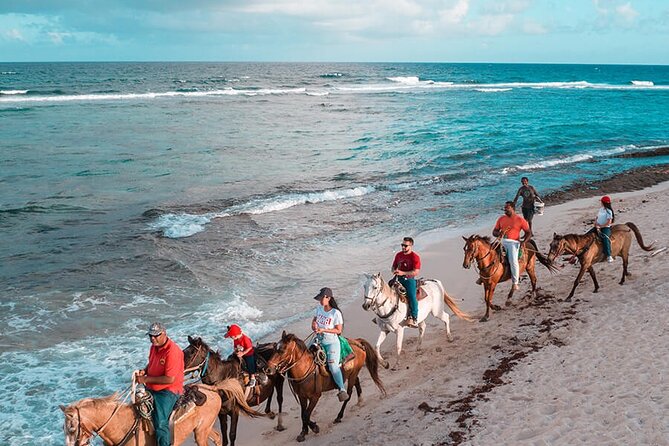 Horseback Riding Adventure to Macao Alto Beaches in Punta Cana - Getting comfortable in the saddle at the ranch