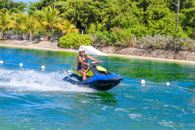 Jet Ski Punta Cana Water Park with Zipline & Inflatable Course - A compact adventure day at Caribbean Lake Park