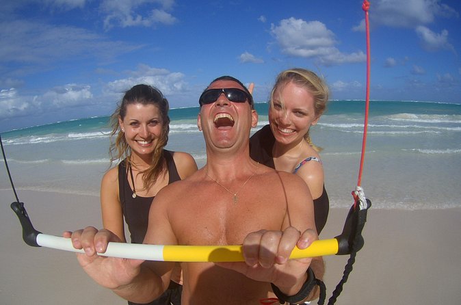 Kiteboarding Lessons in Punta Cana - Moving from a trainer kite to the water