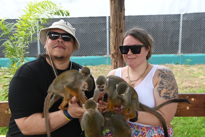 Monkey Tour Interaction and Damajagua waterfalls in Puerto Plata. - Walking uphill to Damajagua’s waterfalls