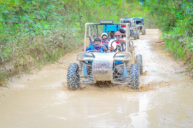 Off-Road Buggy Experience to Macao Beach, Hidden Cave and Mud Fun - Swimming at the 25-foot Los Hoyos del Salado cave