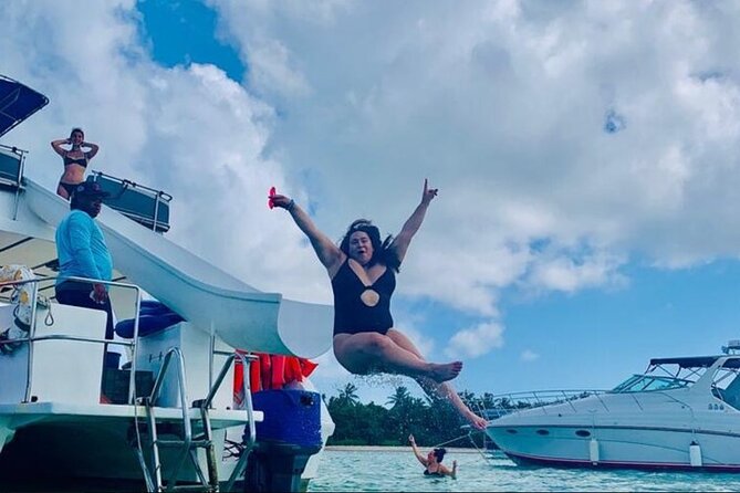 On Catamaran: Private Adventure in Punta Cana with Transportation - The natural pool stop