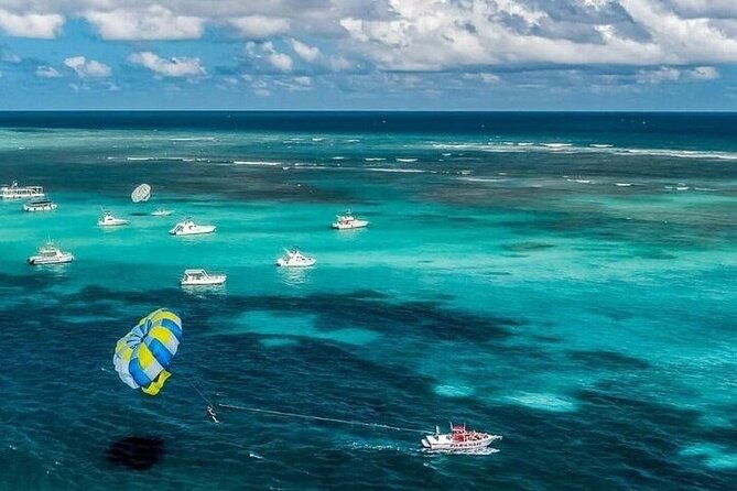 Parasailing in Punta Cana with Stunning Ocean Views - The briefing, harness, and boat launch