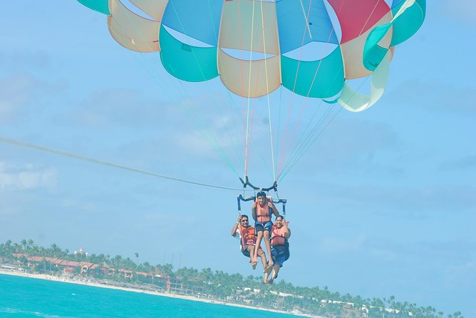 Parasailing Punta Cana - The actual flight: beautiful, but brief