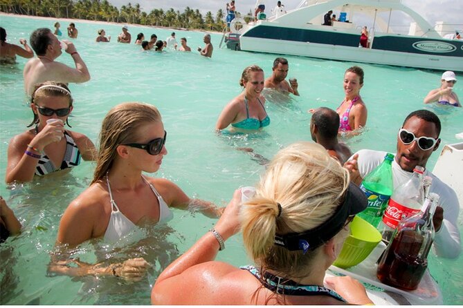 Party Boat in Punta Cana with Drinks and Transportation Included - Two hours at the Bavaro natural pool