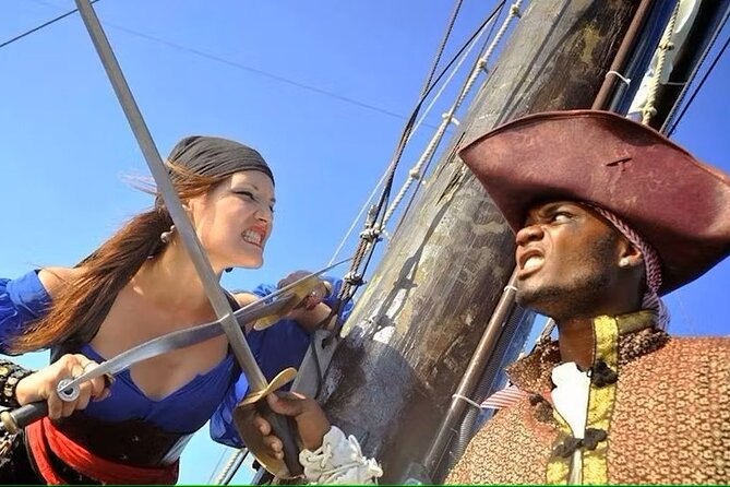 Pirates of the Caribbean Cruise- Snorkel, Sharks & Stingrays - The treasure hunt and pirate interruptions