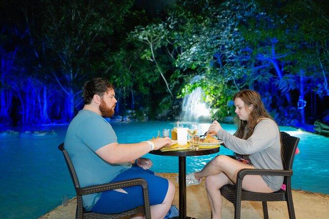 Polaris At Night, Waterfall Pool + Surf & Turf Dinner - Carlos, Big Willy, and the human side of the outing