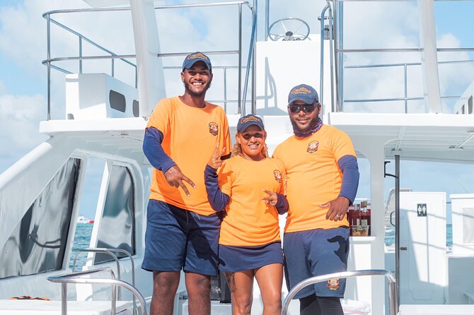 Private, All Inclusive, Double-Decker Catamaran in Punta Cana - Cruising with music, snacks, and national drinks