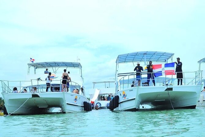 Private Cruise Party with Drinks and Snorkeling in Punta Cana - A quick look toward Dolphin Island and sharks