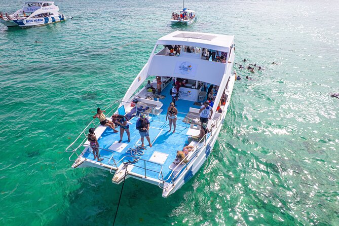 Private Family Boat at Punta Cana - Playa Bávaro’s natural pool stop