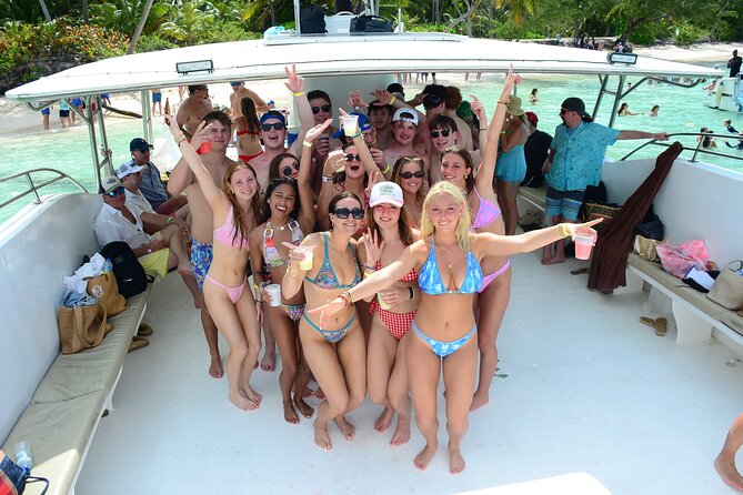 Private Party Boat Experience in Punta Cana - Passing Dolphins Island for photographs